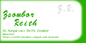 zsombor reith business card